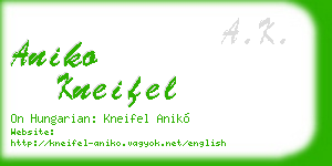 aniko kneifel business card